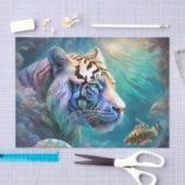 Tiger-Fisch-Decoupage-Tissue Seidenpapier (Handwerk)