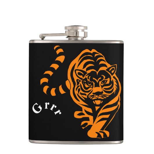 Tiger Flachmann (Vorderseite)