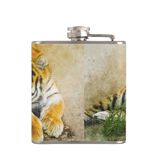 Tiger Flachmann (Rückseite)