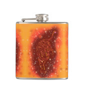 Tiger Flasche läuft in Galaxy Starry Night Flachmann (Vorderseite)