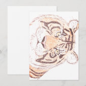 Tiger - Flat Dankeschön Karte (Vorne/Hinten)