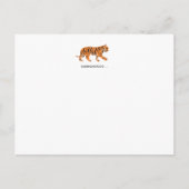 Tiger Flat Notecard Postkarte (Vorderseite)