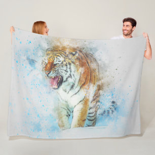 Tiger Fleece Blanket