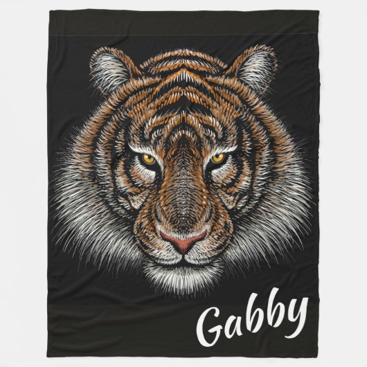 Tiger Fleece Blanket (Vorderseite)
