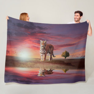Tiger Fleece Blanket