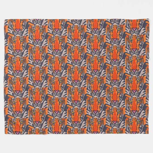 Tiger - Fleece Blanket (Vorderseite (Horizontal))