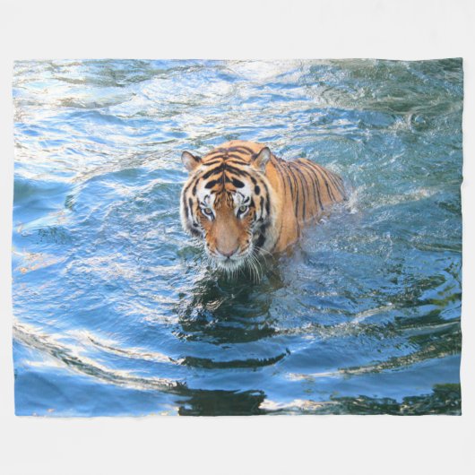 Tiger Fleece Blanket (Vorderseite (Horizontal))