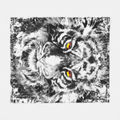 Tiger Fleece Blanket | Farblich | Abstrakte Kunst (Vorderseite (Horizontal))