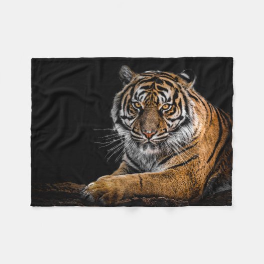 Tiger-Fleece-Decke Fleecedecke (Vorderseite (Horizontal))