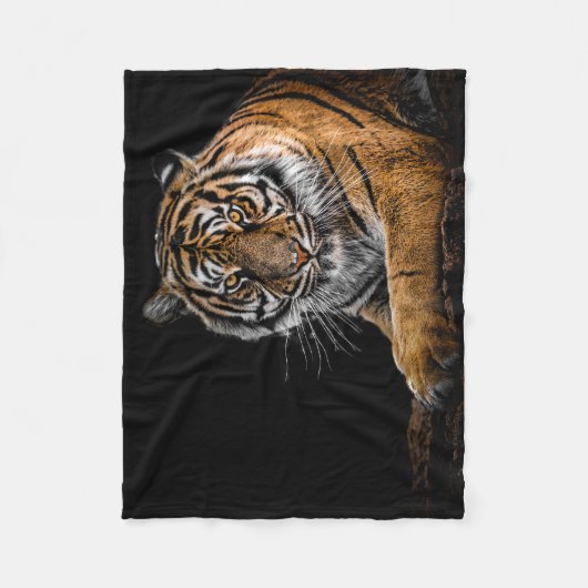 Tiger-Fleece-Decke Fleecedecke (Vorderseite)
