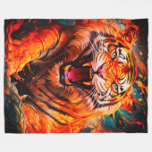 Tiger Fleecedecke (Vorderseite (Horizontal))