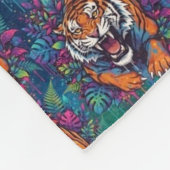 Tiger Fleecedecke (Ecke)