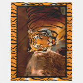 Tiger Fleecedecke (Vorderseite)