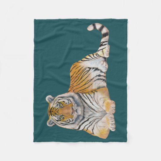 Tiger Fleecedecke (Vorderseite)