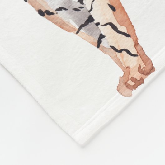 Tiger Fleecedecke (Ecke)