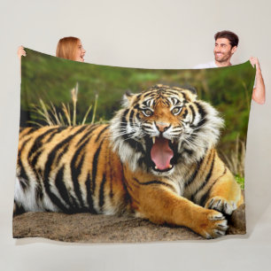 TIGER FLEECEDECKE