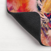 Tiger Floral Digital Art Mousepad (Ecke)