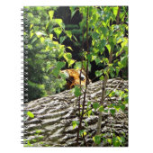 Tiger Flüchtige Blick-a-Boo-Notebook Notizblock (Vorderseite)