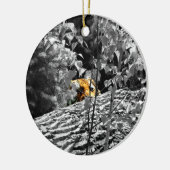 Tiger Flüchtige Blick-a-Boo-Ornament Keramik Ornament (Links)