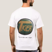 Tiger-Flugzeug-T-Shirt T-Shirt (Rückseite)