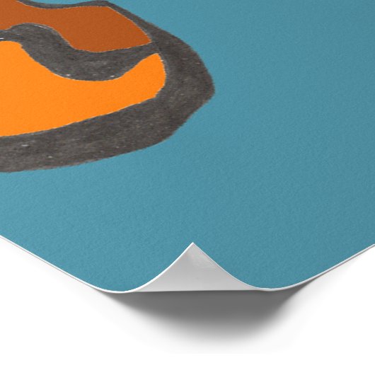 Tiger Flutterfly 13 x 19 Poster (Ecke)