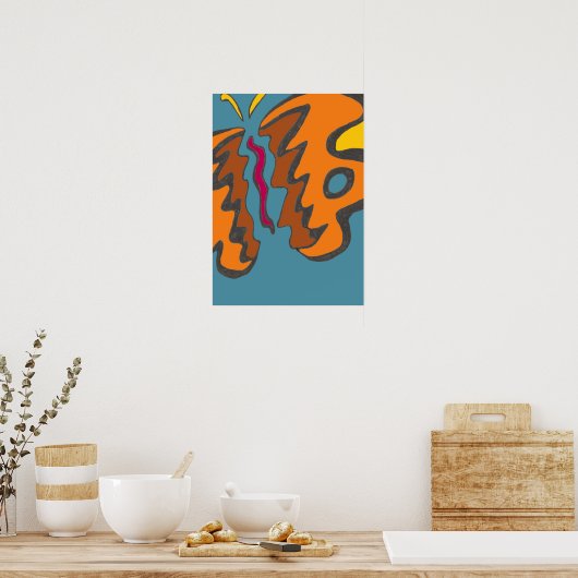 Tiger Flutterfly Poster (Küche)