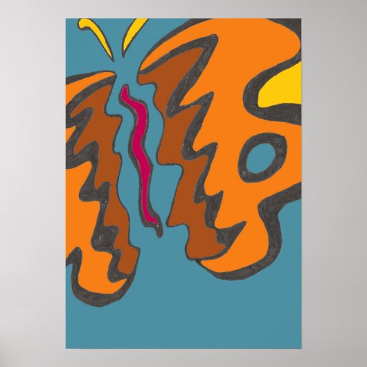 Tiger Flutterfly Poster (Vorne)