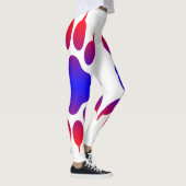 Tiger Foot Print White Leggings (Rechts)