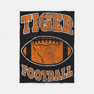 Tiger Football Vintage abgenutzt Fleecedecke