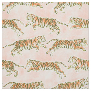 TIGER FORCE Blush Safari Stoff