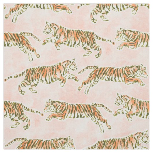 TIGER FORCE Blush Safari Stoff (Muster)
