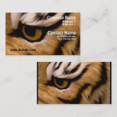 Tiger-Foto-Geschäfts-Karte Visitenkarte (Vorne/Hinten)