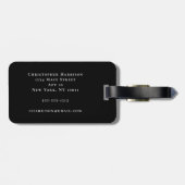 Tiger-Foto Personalisiert Gepäckanhänger (Rückseite horizontal)