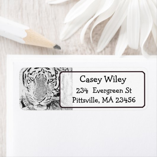 Tiger Foto Rücksendeadresse (Insitu)