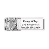 Tiger Foto Rücksendeadresse (Vorne)