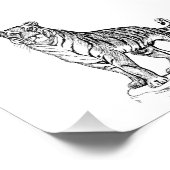 Tiger Fotodruck (Ecke)