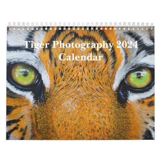 Tiger Fotografy Wild Animal 2024 Kalender (Titelbild)