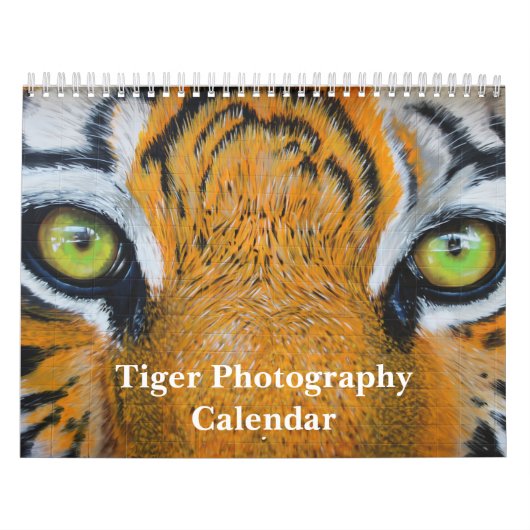 Tiger Fotografy Wild Animal 2025 Kalender (Titelbild)