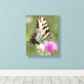 Tiger-Frack auf der Thistle Leinwanddruck (Insitu (Holzboden))