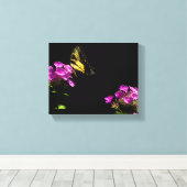 Tiger-Frack auf Phlox Leinwanddruck (Insitu (Holzboden))
