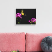 Tiger-Frack auf Phlox Leinwanddruck (Insitu (Wohnzimmer))