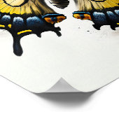 Tiger Frack Butterfly Art Print Poster (Ecke)