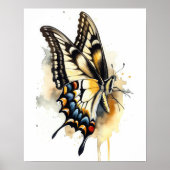 Tiger Frack Butterfly Art Print Poster (Vorne)