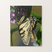 Tiger Frack Butterfly auf Lilac Puzzle (Vertikal)
