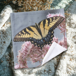 Tiger Frack Butterfly auf Pink Wild Blume Waschlappen