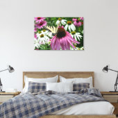 Tiger Frack Butterfly Blume Canvas Print Leinwanddruck (Insitu (Schlafzimmer))