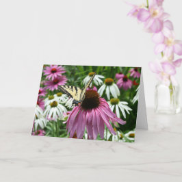 Tiger Frack Butterfly Blume Grußkarte Karte