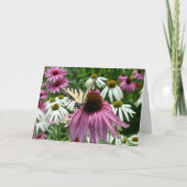 Tiger Frack Butterfly Blume Grußkarte Karte (Vorderseite)