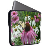 Tiger Frack Butterfly Blume Laptop Schlauch Laptopschutzhülle (Vorne Rechts)