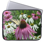 Tiger Frack Butterfly Blume Laptop Schlauch Laptopschutzhülle (Vorderseite)